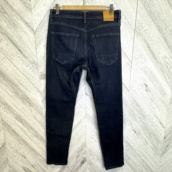 DU/ER Jeans Mens Size 32x31 L2X Slim Fit Denim Dark Wash Stretch - Picture 4 of 5